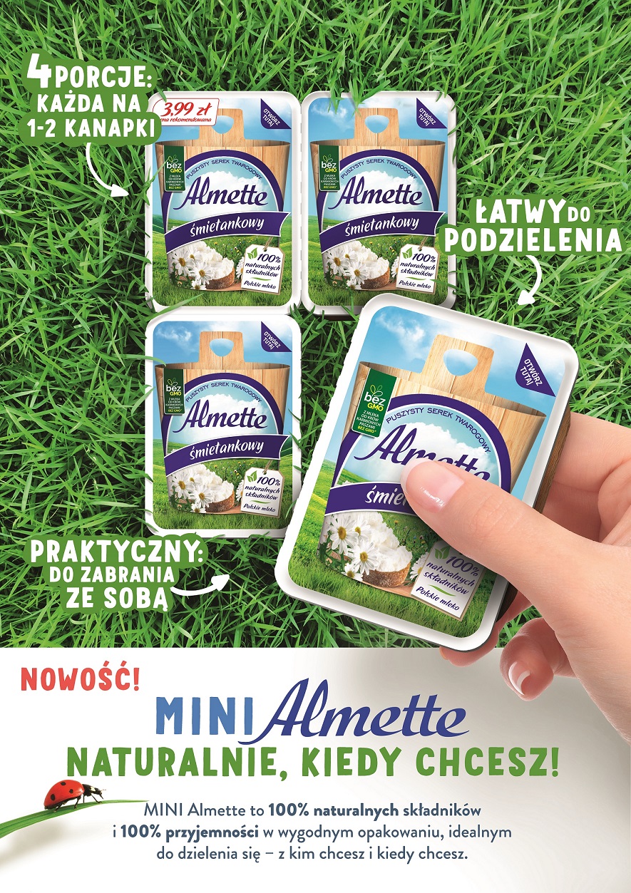 NATURALNIE, KIEDY CHCESZ! MINI Almette – Nowość