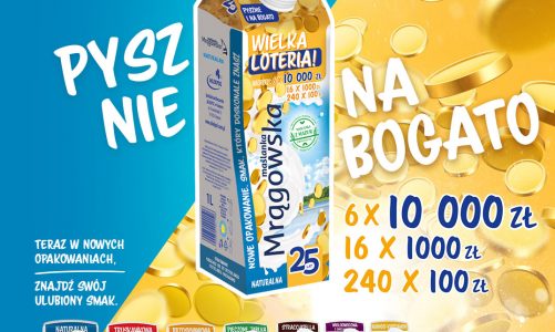 „Pysznie i na Bogato” startuje Wielka loteria Maślanki Mrągowskiej